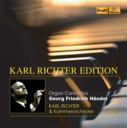 Handel:Organ Concertos, Op. 4 Nos. 1-6, HWV289-294, Organ Concertos, Op. 7 Nos. 1-6, HWV306-311 / Karl Richter [3CD] [A]