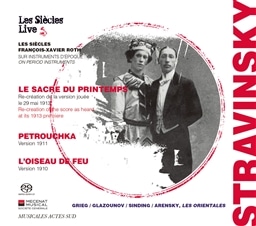 XgBXL[ : 3oG / g & EVGN (Stravinsky : Le Sacre du Printemps | Petrouchka | LfOiseau de Feu / Les Siecles | Francois-Xavier Roth) [2SACDVOC[] [Limited Edition] [{сEt]