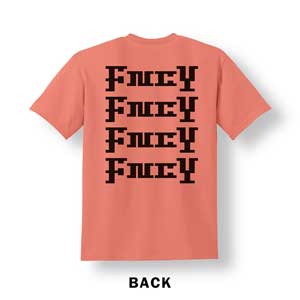 FNCY NEW LOGO T-Shirts coral back