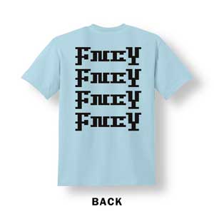 FNCY NEW LOGO T-Shirts powderblue back