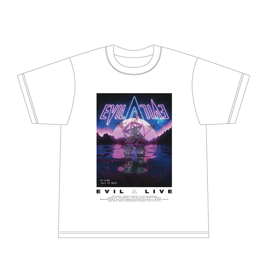 “EVIL A LIVE"2019 VAPORWAVE Tシャツ S