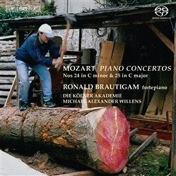 [c@g : sAmtȑ24ԁ25 (Mozart : Piano Concertos Nos 24 in C minor & 25 in C major / Ronald Brautigam (fortepiano), Die Kolner Akademie, Michael Alexander Willens) [SACD Hybrid] [AՁE{t]