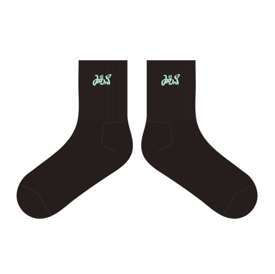 ONE-POINT Logo Socks(Black)