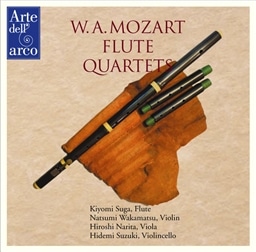 [c@g : t[gldtȏW (W.A.Mozart : Flute Quartets / Kiyomi Suga (Flute), Natsumi Wakamatsu (Violin), Hiroshi Narita (Viola), Hidemi Suzuki (Violincello))