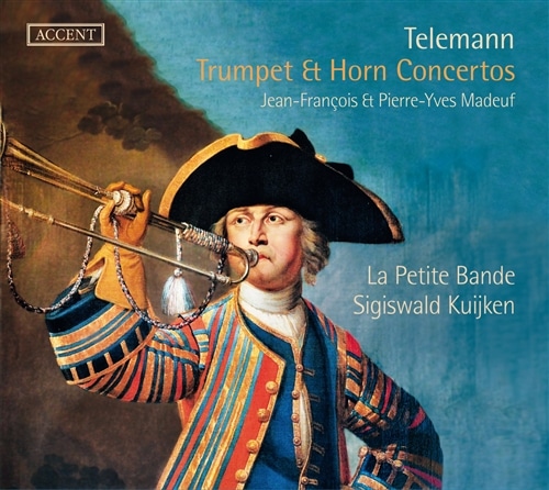 e} : gybgƃẑ߂̋tȏW (Telemann : Trumpet & Horn Concertos / Jean-Francois | Pierre-Yves Madeuf | La Petite Bande | Sigiswald Kuijken) [CD] [A] [{сEt]