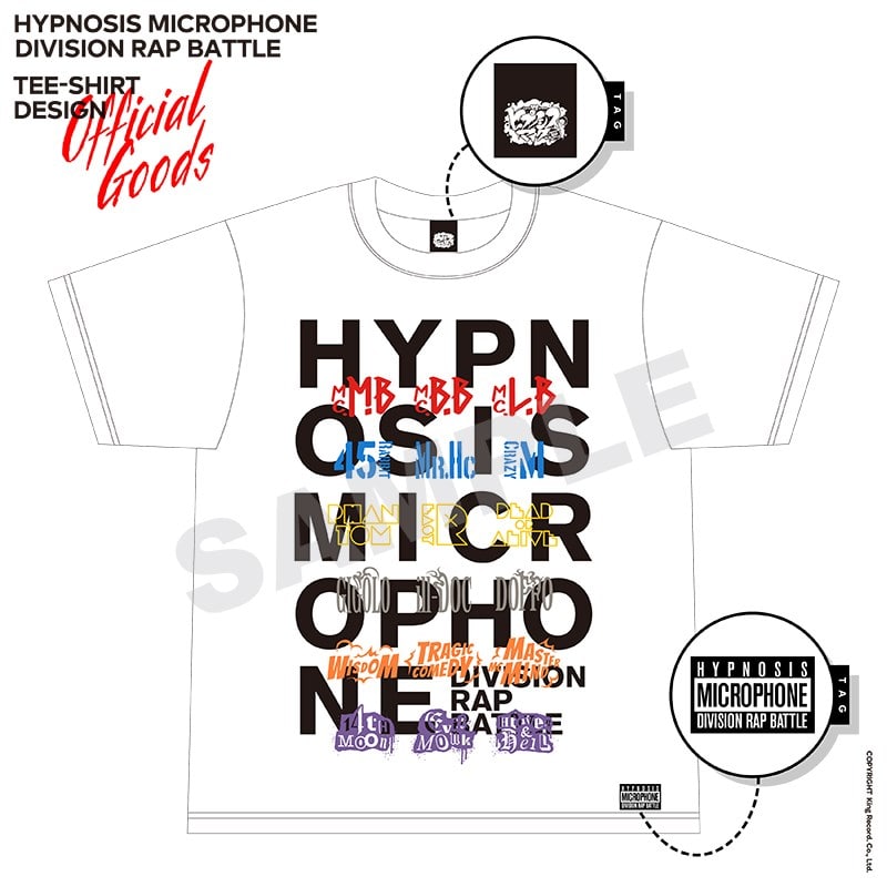 ヒプノシスマイクTシャツ WHITE(6Division ver．)