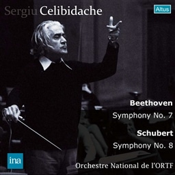 x[g[F :  7 | V[xg :  8 uv  (Beethoven : Symphony No.7 | Schubert : Symphony No.8 , etc. / Sergiu Celibidache & Orchestre National de l'ORTF) (2CD)