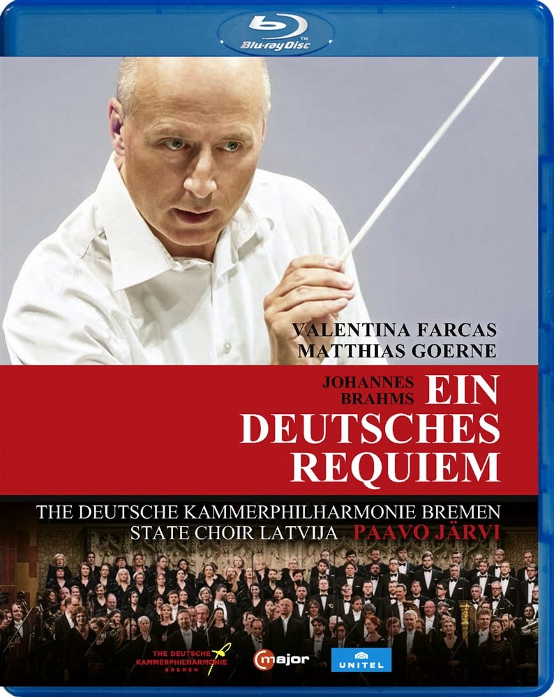 u[X : hCcENCG Op.45 (Johannes Brahms : Ein Deutsches Requiem / The Deutsche Kammerphilharmonie Bremen | State Choir Latvija | Paavo Jarvi) [Blu-ray] [Import] [Live] [{сEt]
