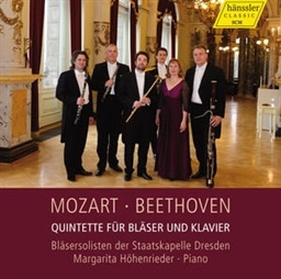 Mozart,Beethoven: Quintette fur Blaser&Klavier / Blasersolisten der Staatskapelle Dresden&Hohenrider(pf) [A]