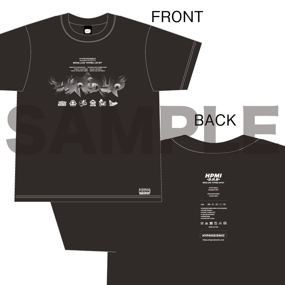 HYPED-UP 01 Tシャツ(BLACK)