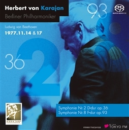 J&xEtB CECE1977 - x[g[FȑSW II (Beethoven : Sym. 2 & 8 / Karajan & BPO (1977 Tokyo)) [SACD]