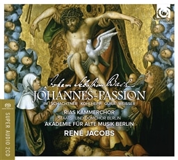 J.S.obn : nl BWV245 (Johann Sebastian Bach : Johannes ~ Passion / Rene Jacobs | Akademie fur Alte Musik Berlin | RIAS Kammerchor) [2SACD Hybrid+Bonus DVD] [A] [{сEE̎t]