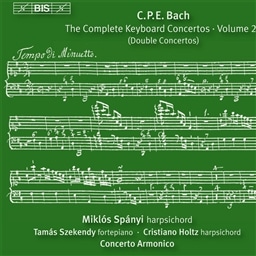 C.P.E.obn : ՋtȑSW Vol.20 (C.P.E.Bach : The Complete Keyboard Concertos  Vol.20 (Double Concertos) / Miklos Spanyi , Tamas Szekendy , Cristiano Holtz , Concerto Armonico) [A]